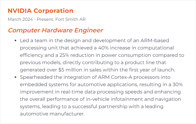 How to Display ARM Architecture Skills on Your Resume