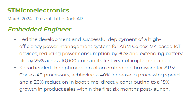 How to Display ARM Cortex Skills on Your Resume