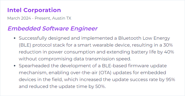 How to Display Bluetooth Low Energy (BLE) Skills on Your Resume