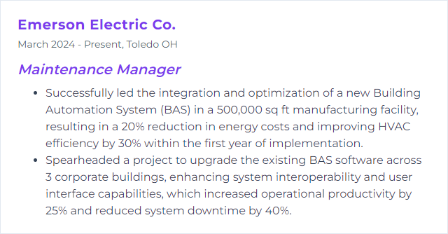 How to Display Building Automation Systems Skills on Your Resume