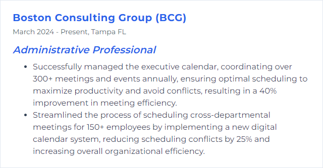 How to Display Calendar Management Skills on Your Resume