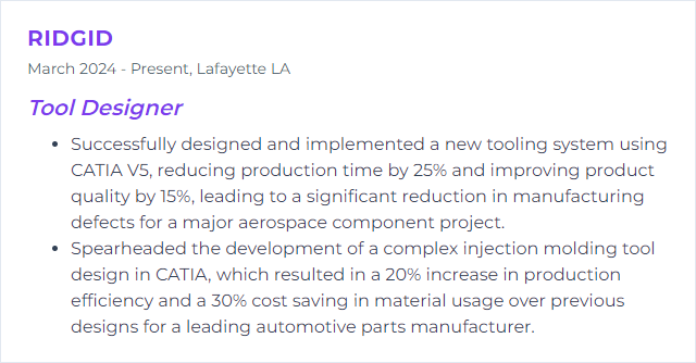 How to Display CATIA Skills on Your Resume