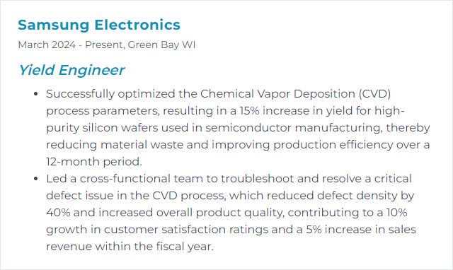 How to Display Chemical Vapor Deposition (CVD) Skills on Your Resume