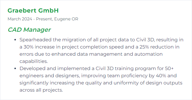 How to Display Civil 3D Skills on Your Resume