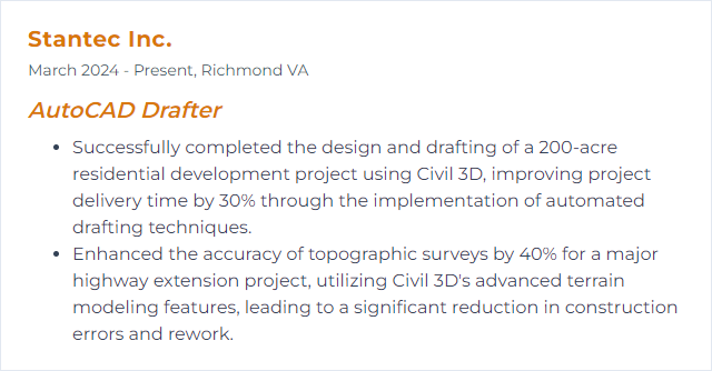 How to Display Civil 3D Skills on Your Resume