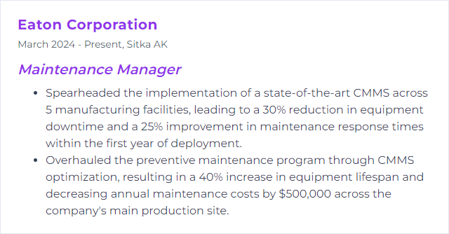 How to Display CMMS (Computerized Maintenance Management System) Skills on Your Resume