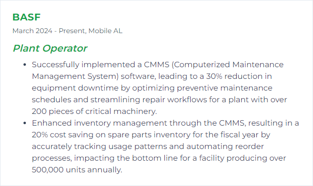 How to Display CMMS Software Skills on Your Resume