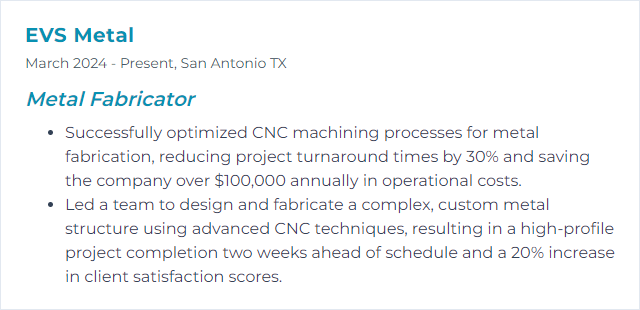 How to Display CNC Machining Skills on Your Resume