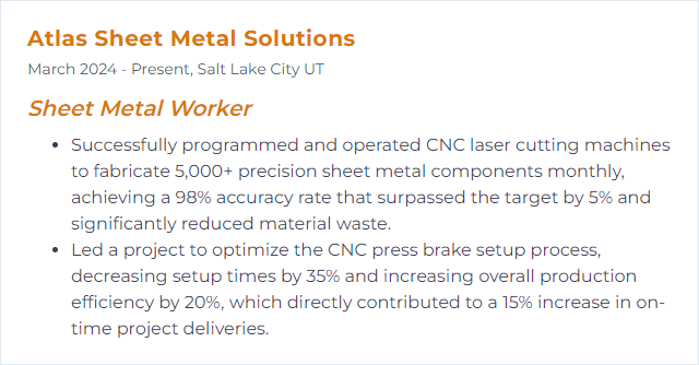 How to Display CNC Operation Skills on Your Resume