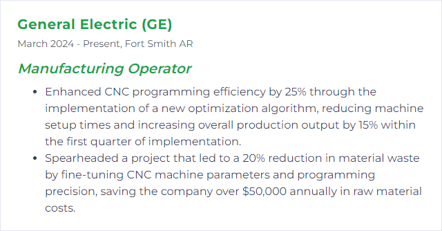 How to Display CNC Programming Skills on Your Resume