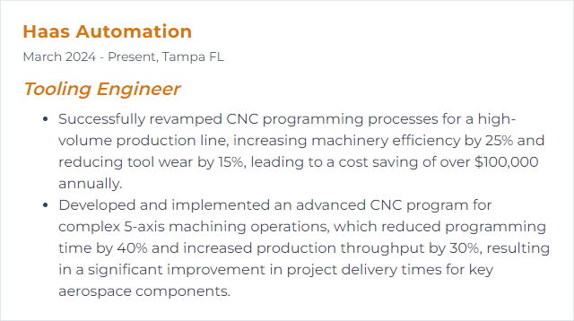 How to Display CNC Programming Skills on Your Resume