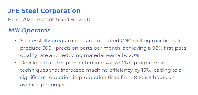 How to Display CNC Programming Skills on Your Resume