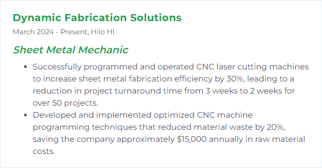 How to Display CNC Programming Skills on Your Resume