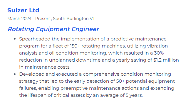 How to Display Condition Monitoring Skills on Your Resume