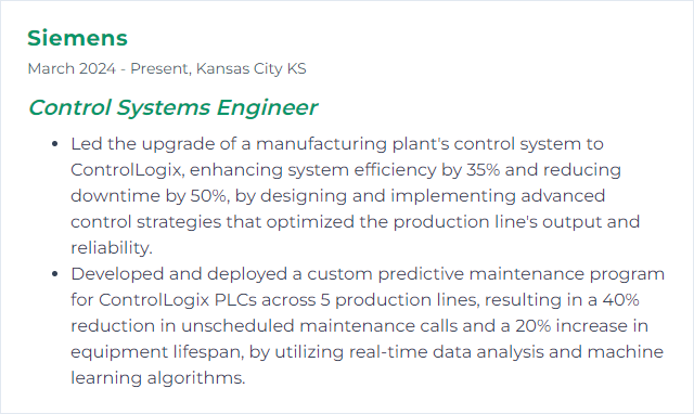 How to Display ControlLogix Skills on Your Resume