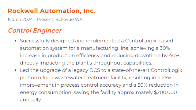 How to Display ControlLogix Skills on Your Resume
