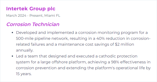 How to Display Corrosion Monitoring Skills on Your Resume