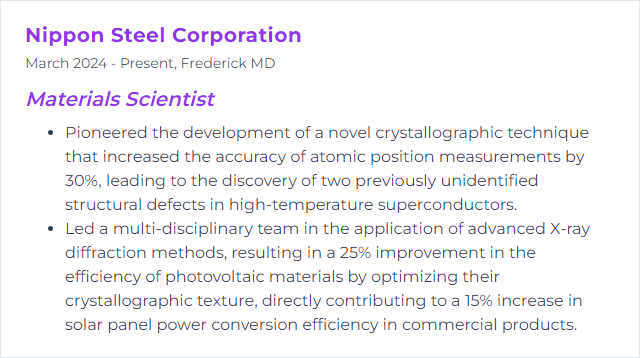 How to Display Crystallography Skills on Your Resume