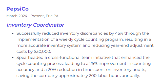 How to Display Cycle Counting Skills on Your Resume