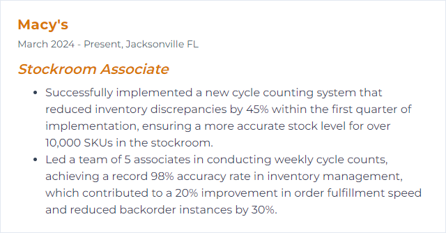 How to Display Cycle Counting Skills on Your Resume