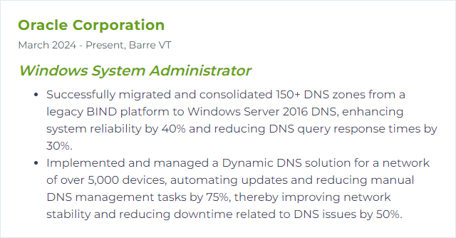 How to Display DNS Management Skills on Your Resume