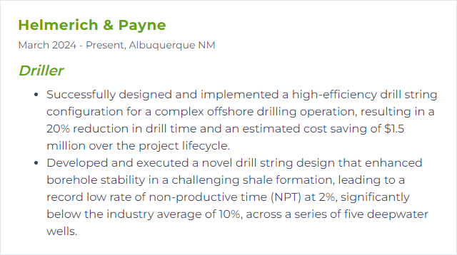 How to Display Drill String Design Skills on Your Resume