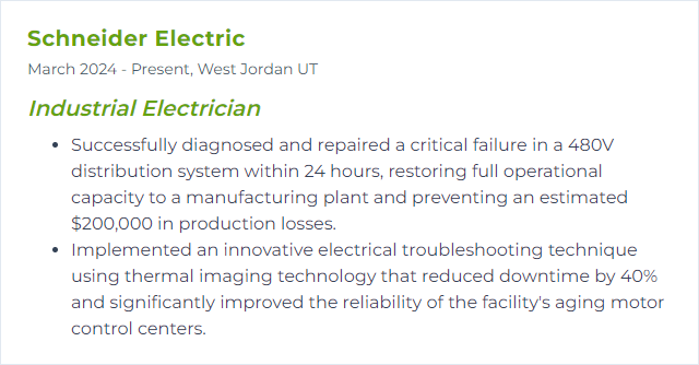 How to Display Electrical Troubleshooting Skills on Your Resume