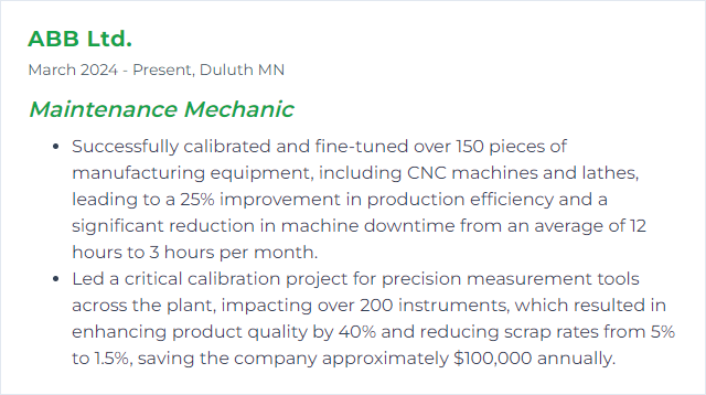 How to Display Equipment Calibration Skills on Your Resume
