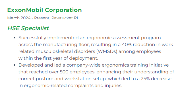 How to Display Ergonomics Skills on Your Resume