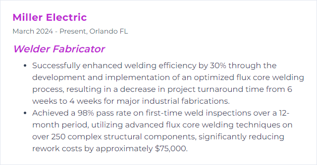 How to Display Flux Core Welding Skills on Your Resume