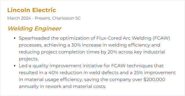 How to Display Flux-Cored Arc Welding Skills on Your Resume