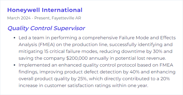 How to Display FMEA (Failure Mode and Effects Analysis) Skills on Your Resume