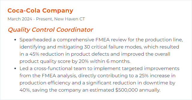 How to Display FMEA (Failure Mode and Effects Analysis) Skills on Your Resume