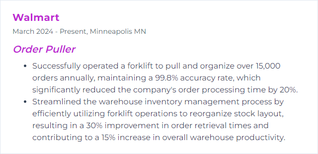 How to Display Forklift Operation Skills on Your Resume