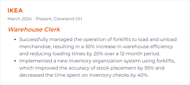 How to Display Forklift Operation Skills on Your Resume