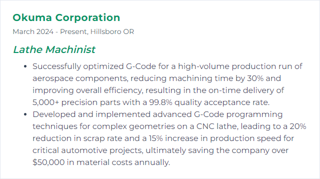 How to Display G-Code Mastery Skills on Your Resume