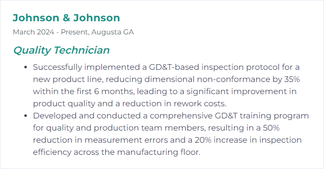 How to Display Geometric Dimensioning and Tolerancing (GD&T) Skills on Your Resume