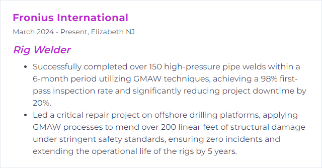 How to Display GMAW (Gas Metal Arc Welding) Skills on Your Resume