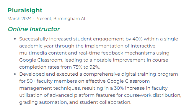 How to Display Google Classroom management Skills on Your Resume