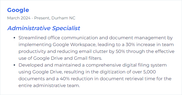 How to Display Google Workspace Skills on Your Resume