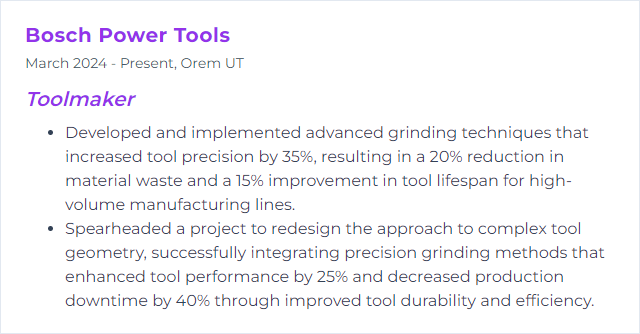 How to Display Grinding Techniques Skills on Your Resume