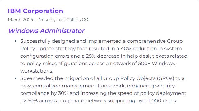 How to Display Group Policy Skills on Your Resume