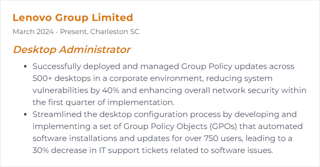 How to Display Group Policy Skills on Your Resume