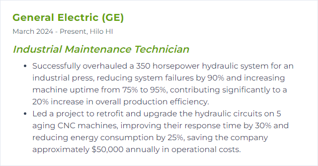 How to Display Hydraulic Systems Skills on Your Resume