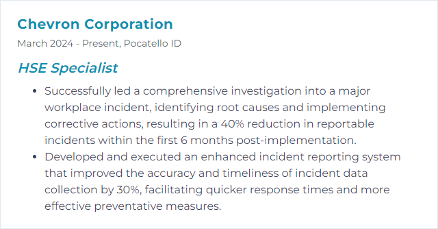 How to Display Incident Investigation Skills on Your Resume