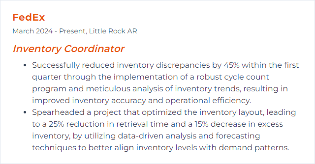 How to Display Inventory Analysis Skills on Your Resume