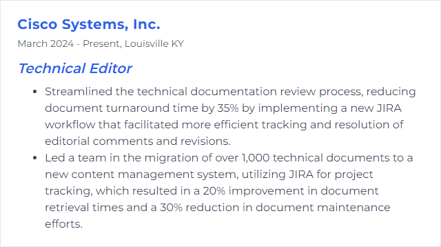 How to Display JIRA Skills on Your Resume