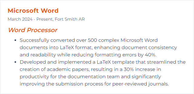 How to Display LaTeX Skills on Your Resume