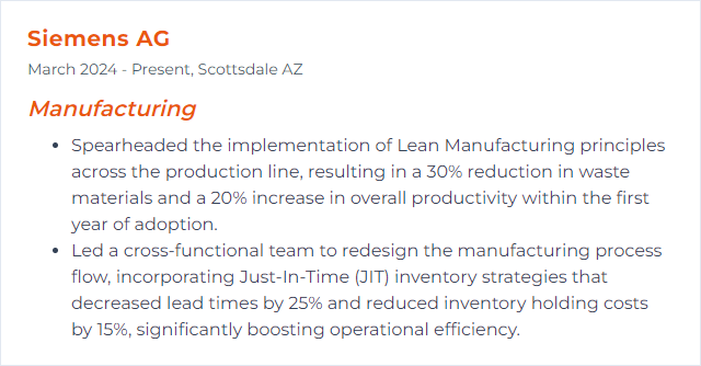 How to Display Lean Manufacturing Skills on Your Resume