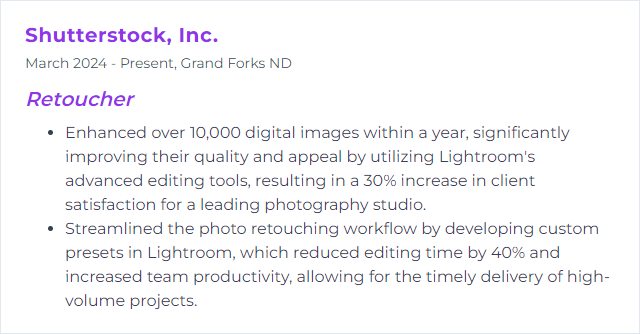 How to Display Lightroom Skills on Your Resume